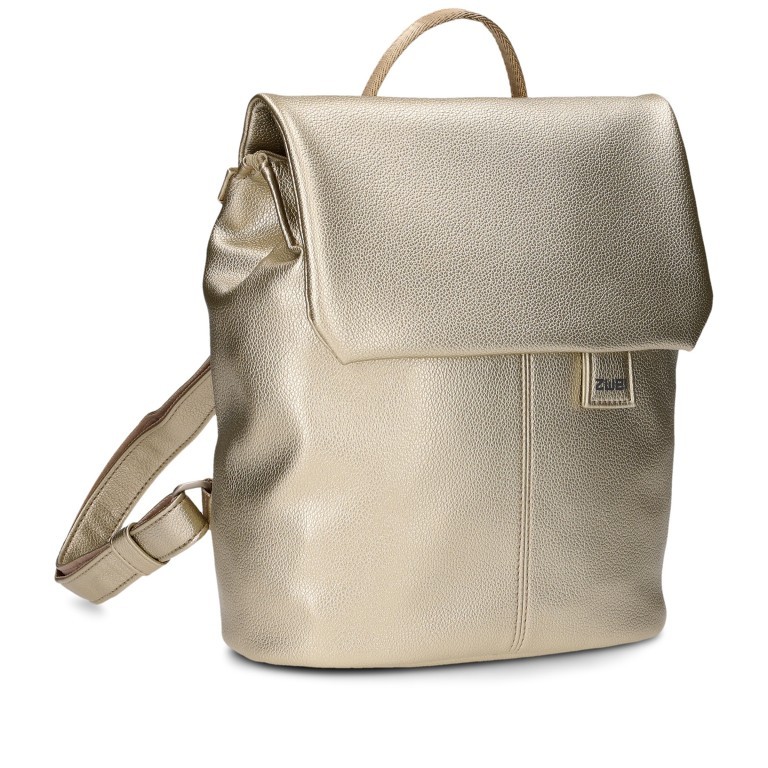 Rucksack Mademoiselle MR8 Gold, Farbe: metallic, Marke: Zwei, EAN: 4250257937185, Abmessungen in cm: 24x29x13, Bild 2 von 6