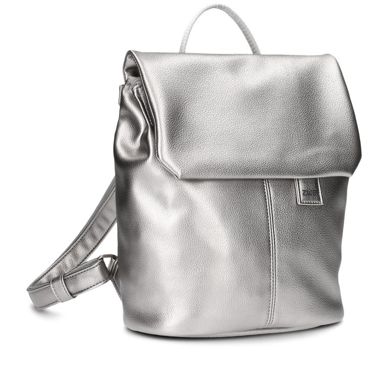 Rucksack Mademoiselle MR8 Silver, Farbe: metallic, Marke: Zwei, EAN: 4250257937079, Abmessungen in cm: 24x29x13, Bild 2 von 6