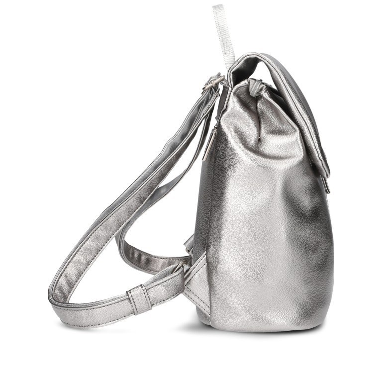 Rucksack Mademoiselle MR8 Silver, Farbe: metallic, Marke: Zwei, EAN: 4250257937079, Abmessungen in cm: 24x29x13, Bild 3 von 6