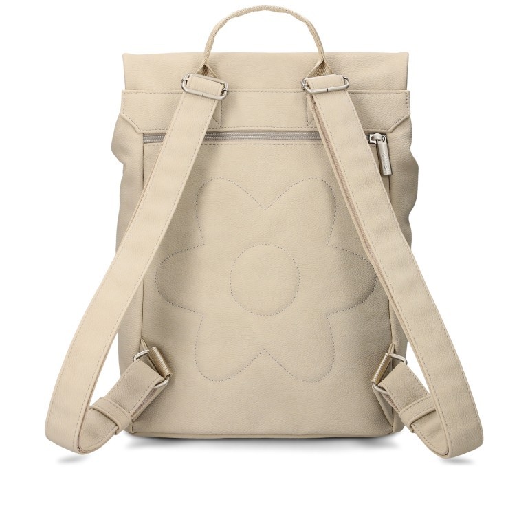 Rucksack Mademoiselle MR13 Nubuk Linen, Farbe: beige, Marke: Zwei, EAN: 4250257937345, Abmessungen in cm: 34.5x37x12, Bild 4 von 6