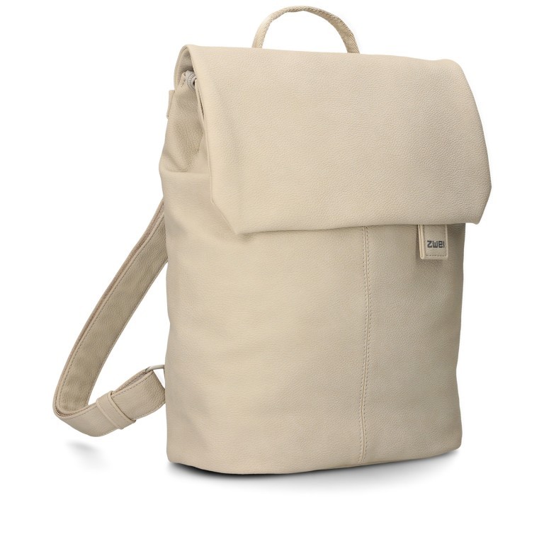 Rucksack Mademoiselle MR13 Nubuk Linen, Farbe: beige, Marke: Zwei, EAN: 4250257937345, Abmessungen in cm: 34.5x37x12, Bild 2 von 6