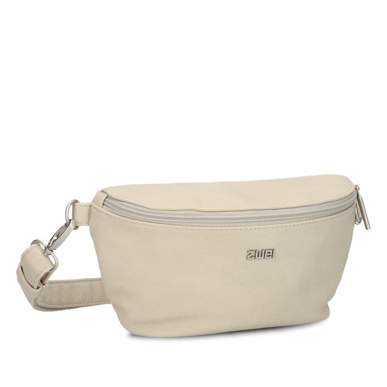 Gürteltasche Mademoiselle MH4 Nubuk Linen, Farbe: beige, Marke: Zwei, EAN: 4250257937383, Abmessungen in cm: 25x14x6, Bild 2 von 7