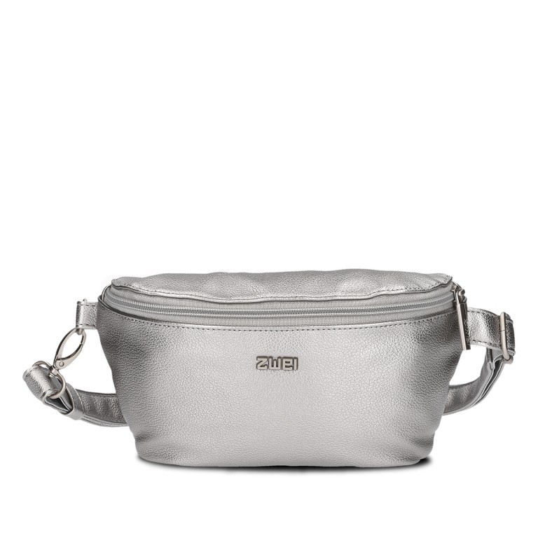 Gürteltasche Mademoiselle MH4 Silver, Farbe: metallic, Marke: Zwei, EAN: 4250257937093, Abmessungen in cm: 25x14x6, Bild 1 von 7