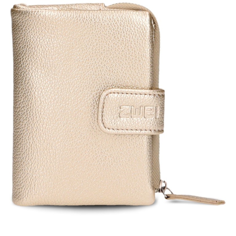 Geldbörse Mademoiselle MW5 Gold, Farbe: metallic, Marke: Zwei, EAN: 4250257937277, Abmessungen in cm: 10x13x3, Bild 1 von 6