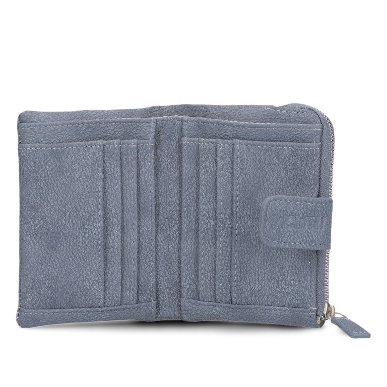 Geldbörse Mademoiselle MW5 Nubuk Sky, Farbe: blau/petrol, Marke: Zwei, EAN: 4250257937734, Abmessungen in cm: 10x13x3, Bild 4 von 6