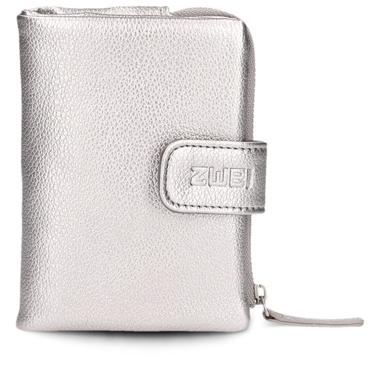 Geldbörse Mademoiselle MW5 Silver, Farbe: metallic, Marke: Zwei, EAN: 4250257937161, Abmessungen in cm: 10x13x3, Bild 1 von 6