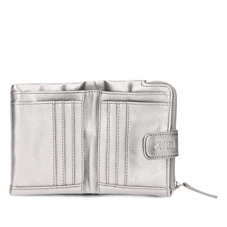 Geldbörse Mademoiselle MW5 Silver, Farbe: metallic, Marke: Zwei, EAN: 4250257937161, Abmessungen in cm: 10x13x3, Bild 4 von 6