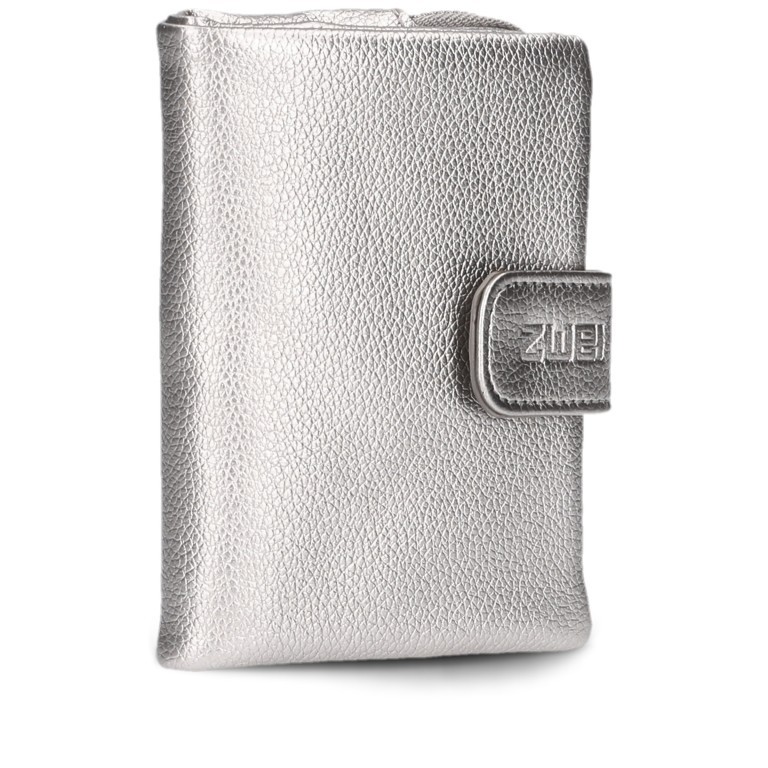 Geldbörse Mademoiselle MW5 Silver, Farbe: metallic, Marke: Zwei, EAN: 4250257937161, Abmessungen in cm: 10x13x3, Bild 2 von 6