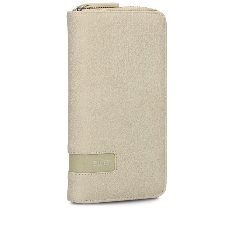 Geldbörse Mademoiselle Wallet MW2 Nubuk Linen, Farbe: beige, Marke: Zwei, EAN: 4250257937437, Abmessungen in cm: 19.5x10x3, Bild 2 von 5
