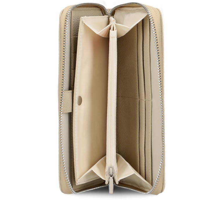Geldbörse Mademoiselle Wallet MW2 Nubuk Linen, Farbe: beige, Marke: Zwei, EAN: 4250257937437, Abmessungen in cm: 19.5x10x3, Bild 5 von 5