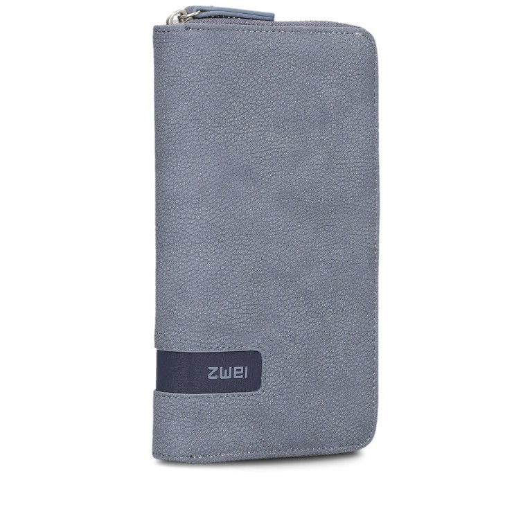 Geldbörse Mademoiselle Wallet MW2 Nubuk Sky, Farbe: blau/petrol, Marke: Zwei, EAN: 4250257937727, Abmessungen in cm: 19.5x10x3, Bild 2 von 5