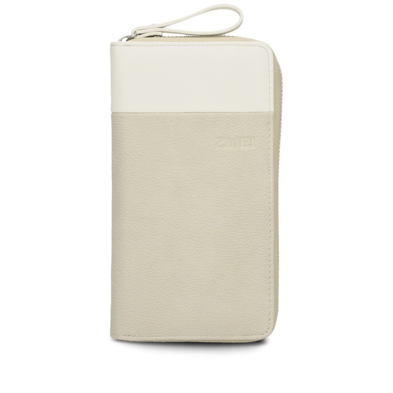 Geldbörse Eva Wallet EV2 Nubuk Linen, Farbe: beige, Marke: Zwei, EAN: 4250257937772, Abmessungen in cm: 19x11x3, Bild 1 von 4