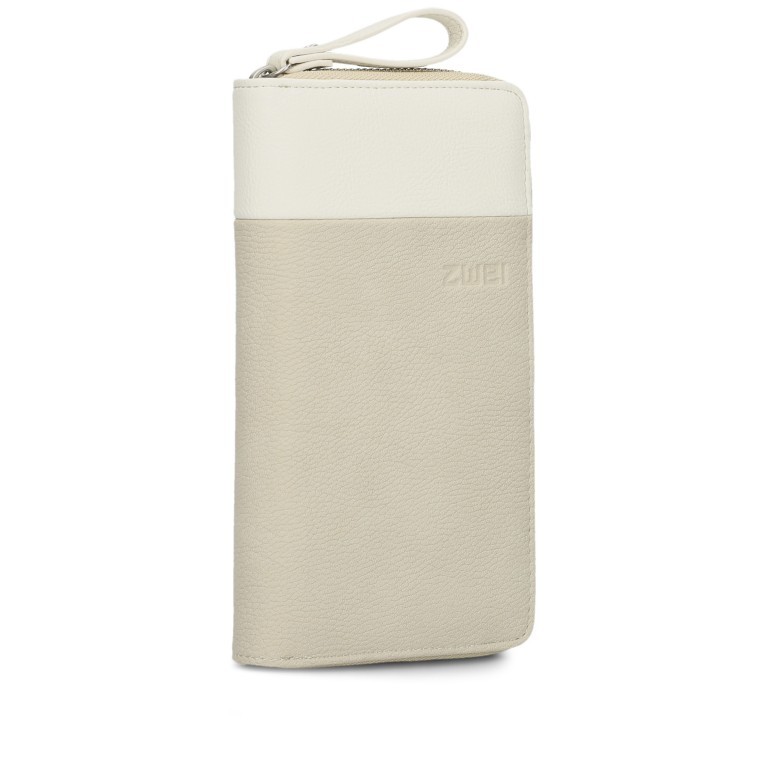 Geldbörse Eva Wallet EV2 Nubuk Linen, Farbe: beige, Marke: Zwei, EAN: 4250257937772, Abmessungen in cm: 19x11x3, Bild 2 von 4