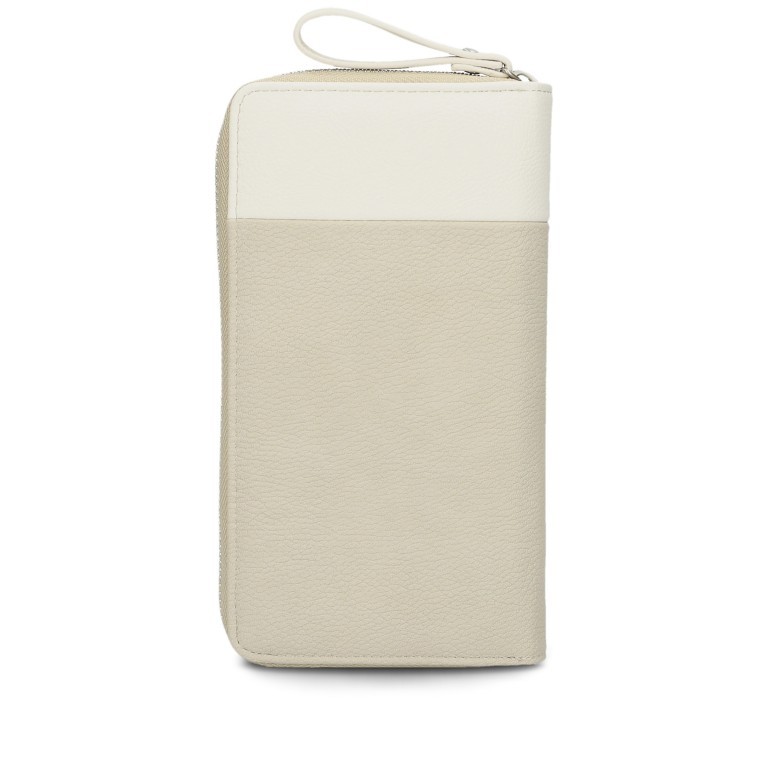 Geldbörse Eva Wallet EV2 Nubuk Linen, Farbe: beige, Marke: Zwei, EAN: 4250257937772, Abmessungen in cm: 19x11x3, Bild 3 von 4