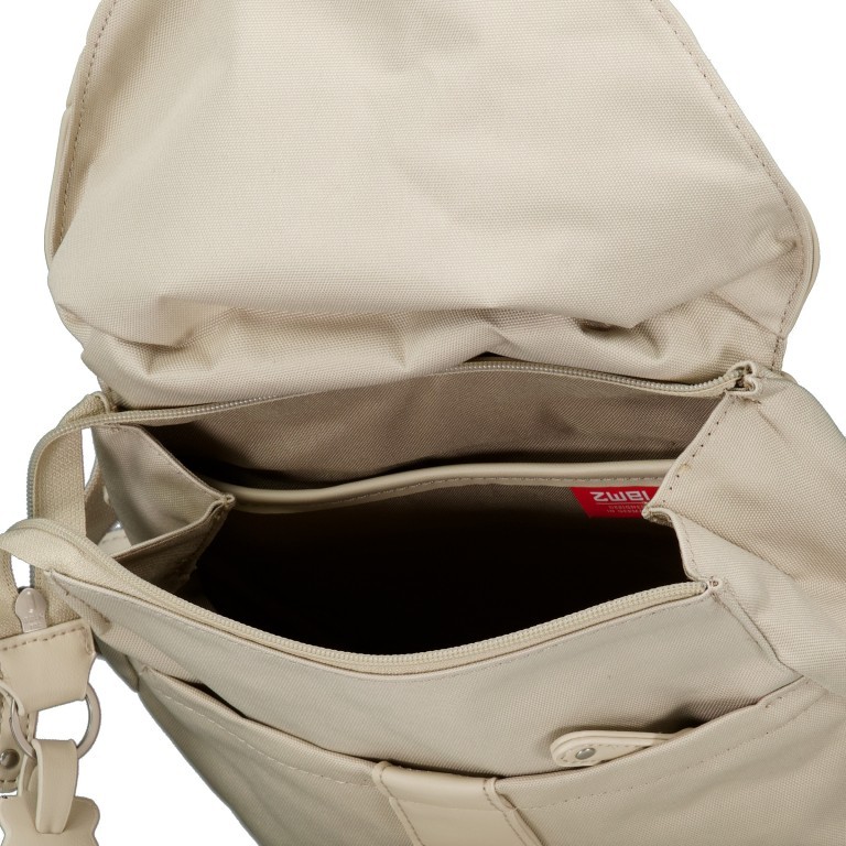 Rucksack Olli OR8 Linen, Farbe: beige, Marke: Zwei, EAN: 4250257938069, Abmessungen in cm: 28x31x12, Bild 7 von 7