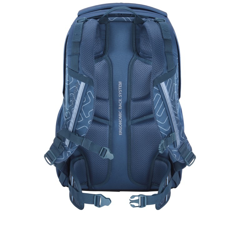 Rucksack Every 30 Liter Blue Maze, Farbe: blau/petrol, Marke: Coocazoo, EAN: 4047443533845, Abmessungen in cm: 33x44x22, Bild 3 von 8