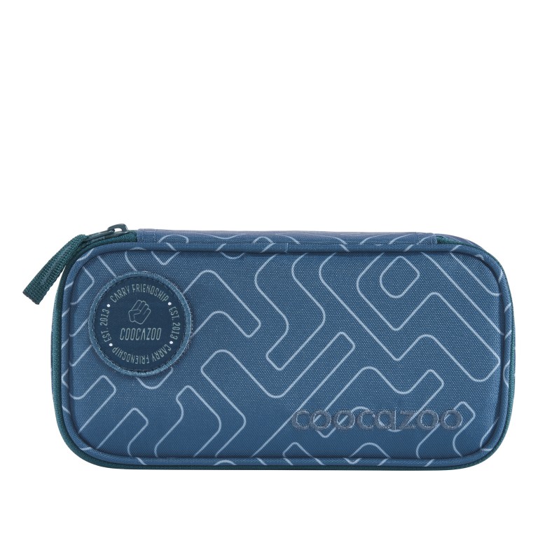 Federmäppchen Blue Maze, Farbe: blau/petrol, Marke: Coocazoo, EAN: 4047443533913, Abmessungen in cm: 24x11x6, Bild 1 von 2