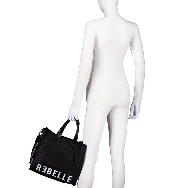 Handtasche Electra Black, Farbe: schwarz, Marke: Rebelle, EAN: 8058189279863, Abmessungen in cm: 33x29x16, Bild 4 von 9