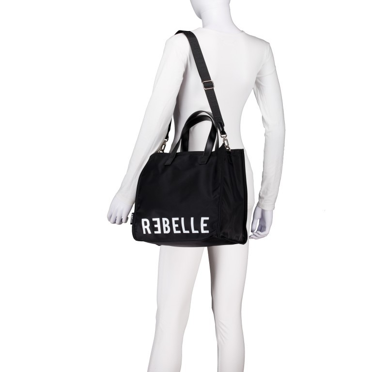 Handtasche Electra Black, Farbe: schwarz, Marke: Rebelle, EAN: 8058189279863, Abmessungen in cm: 33x29x16, Bild 5 von 9