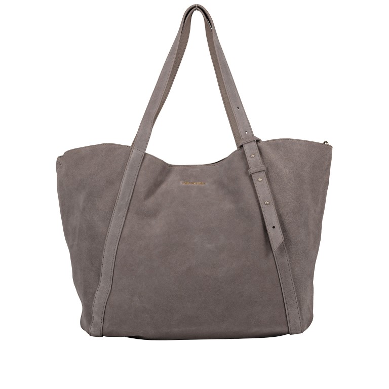 Shopper Pretty Wonder Suede L variabel in der Form Dark Grey, Farbe: grau, Marke: Hey Marly, EAN: 4262391064382, Abmessungen in cm: 58x43x20, Bild 1 von 6