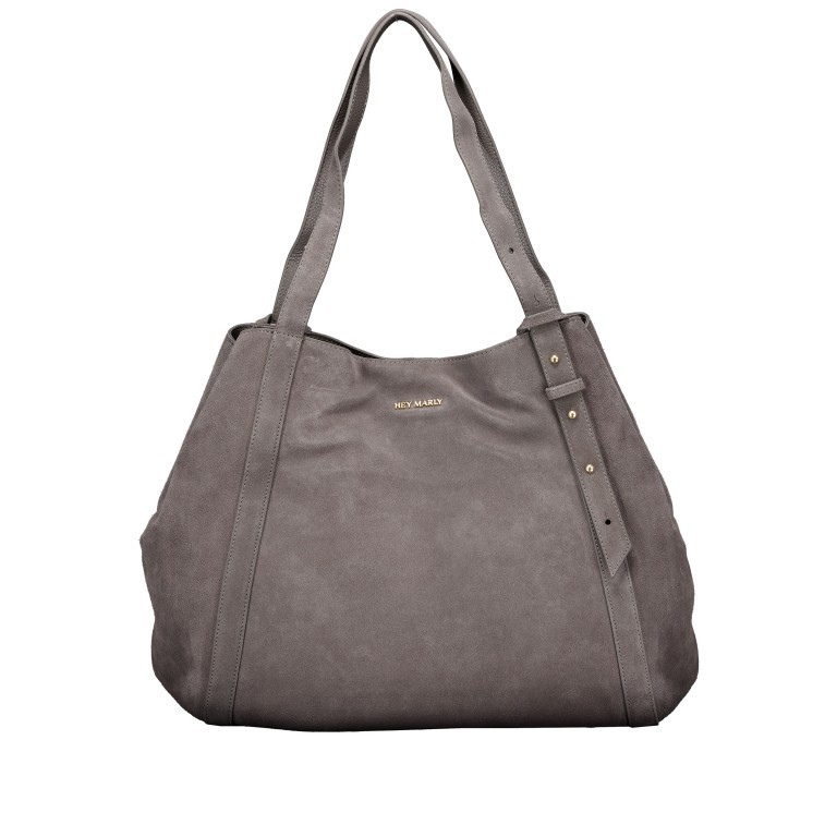 Shopper Pretty Wonder Suede L variabel in der Form Dark Grey, Farbe: grau, Marke: Hey Marly, EAN: 4262391064382, Abmessungen in cm: 58x43x20, Bild 2 von 6