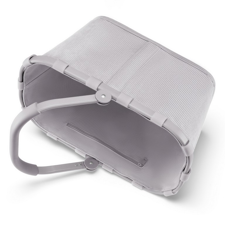 Einkaufskorb Carrybag Cord Grey, Farbe: grau, Marke: Reisenthel, EAN: 4012013743535, Abmessungen in cm: 48x29x28, Bild 4 von 6