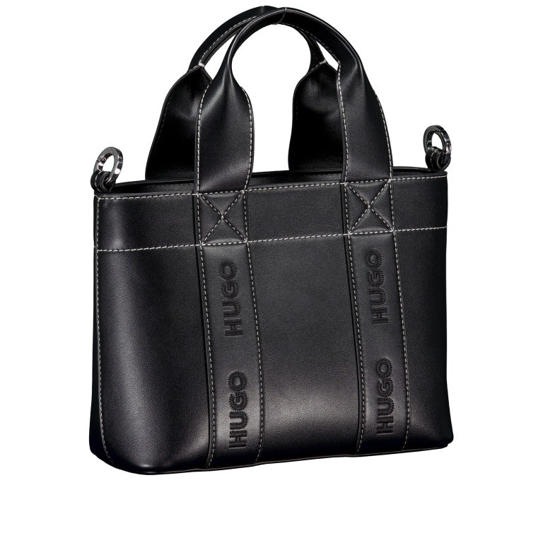 Handtasche Becky UP Tote Bag Mini Black, Farbe: schwarz, Marke: HUGO, EAN: 4063546718347, Abmessungen in cm: 25x19x10.5, Bild 2 von 7