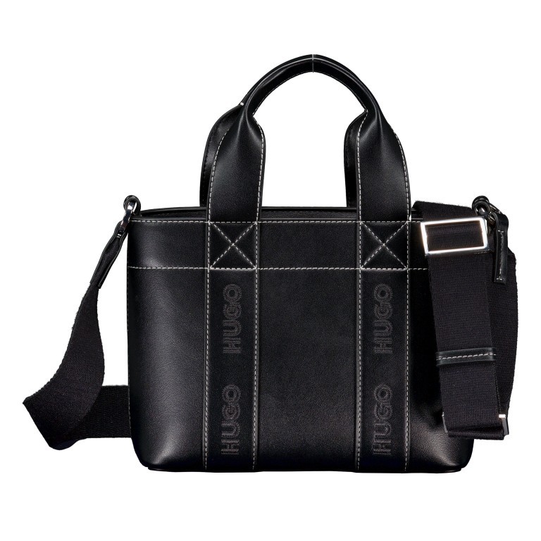 Handtasche Becky UP Tote Bag Mini Black, Farbe: schwarz, Marke: HUGO, EAN: 4063546718347, Abmessungen in cm: 25x19x10.5, Bild 1 von 7