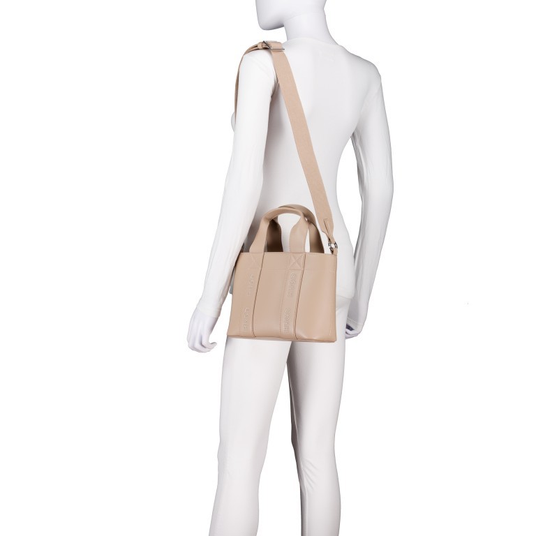 Handtasche Becky UP Tote Bag Mini Light Pastel Brown, Farbe: taupe/khaki, Marke: HUGO, EAN: 4063546718361, Abmessungen in cm: 25x19x10.5, Bild 5 von 7