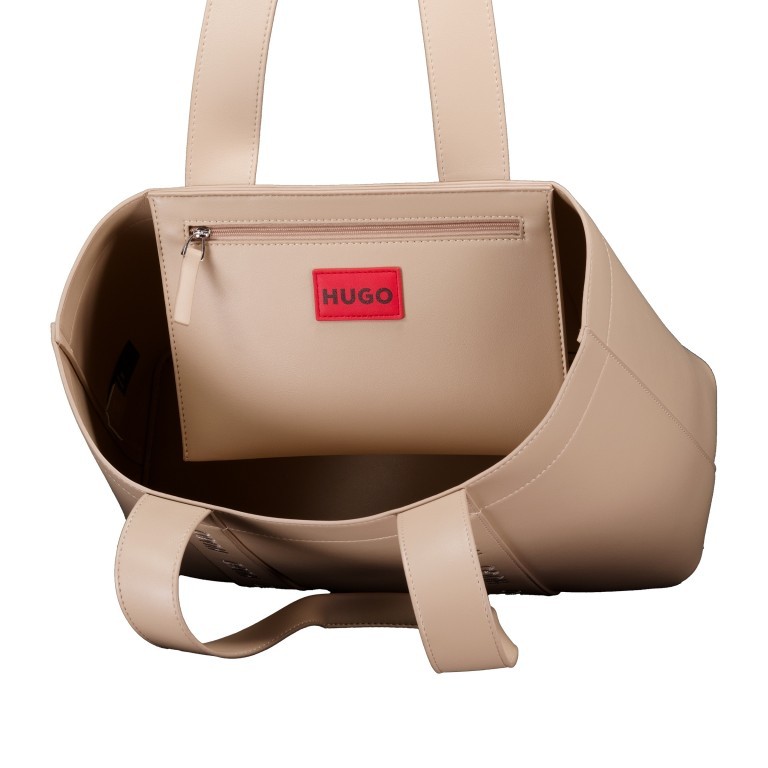 Shopper Becky UP Tote Bag Light Pastel Brown, Farbe: taupe/khaki, Marke: HUGO, EAN: 4063546718415, Abmessungen in cm: 36.5x27x15.5, Bild 5 von 5