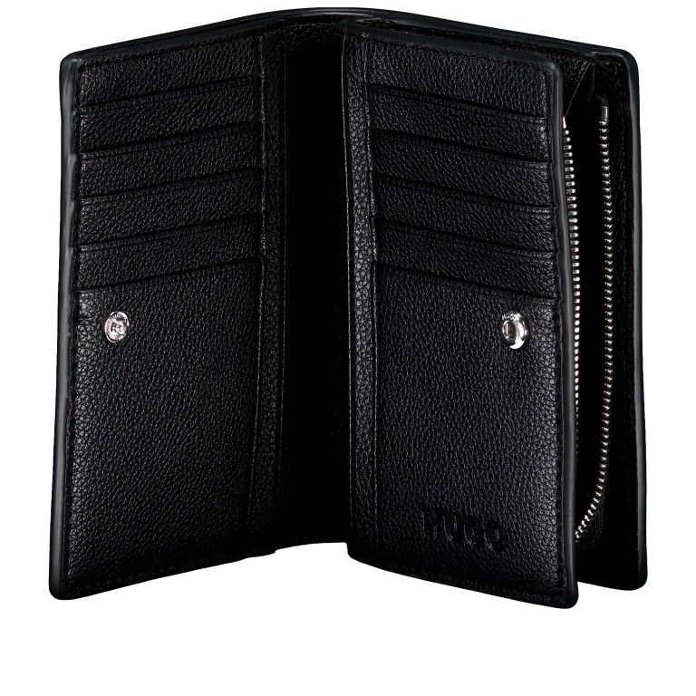 Geldbörse Chris 2.0 Multi Wallet Black, Farbe: schwarz, Marke: HUGO, EAN: 4063546717845, Abmessungen in cm: 14x10x3, Bild 4 von 4