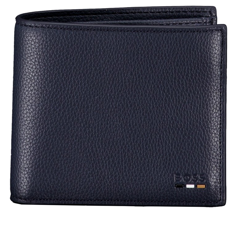 Geldbörse Ray 4CC-Coin Navy, Farbe: blau/petrol, Marke: BOSS, EAN: 4063546793122, Abmessungen in cm: 11x9.5x2.5, Bild 1 von 4