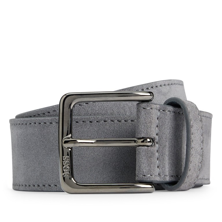 Gürtel Ronnie-Sd-St Bundweite 100 CM Dark Grey, Farbe: grau, Marke: BOSS, EAN: 4063546256801, Bild 1 von 2