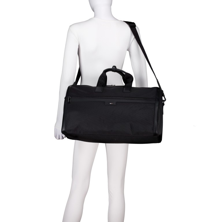 Reisetasche Ray Holdall_N Black, Farbe: schwarz, Marke: BOSS, EAN: 4063545716405, Abmessungen in cm: 50x28x24, Bild 4 von 5