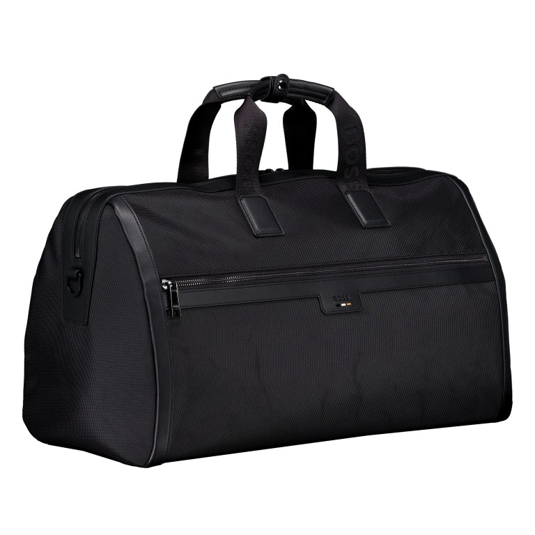 Reisetasche Ray Holdall_N Black, Farbe: schwarz, Marke: BOSS, EAN: 4063545716405, Abmessungen in cm: 50x28x24, Bild 2 von 5