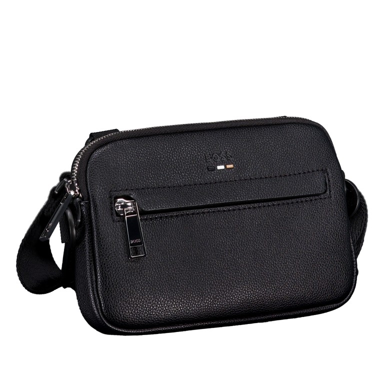 Umhängetasche / Gürteltasche Ray A5 Orizzontal Black, Farbe: schwarz, Marke: BOSS, EAN: 4063546793429, Abmessungen in cm: 21x13.5x2.5, Bild 2 von 7