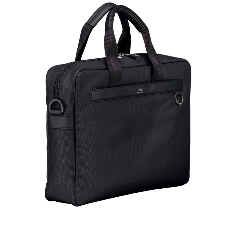 Aktentasche Jinko Document Case mit Laptopfach 14 Zoll Black, Farbe: schwarz, Marke: BOSS, EAN: 4063546793658, Abmessungen in cm: 39x29x9, Bild 2 von 7