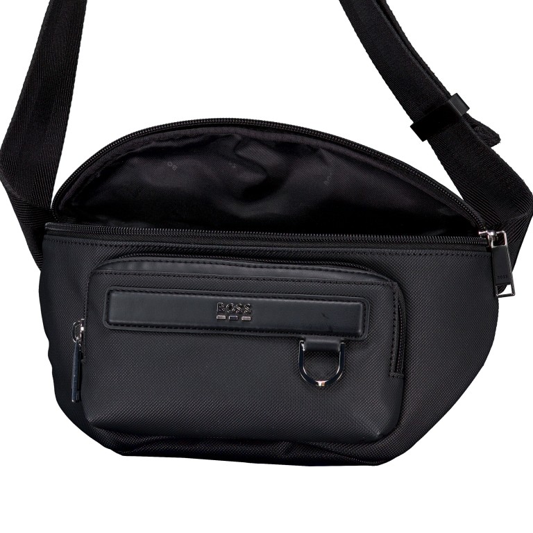 Gürteltasche Jinko Evo_Bumbag Black, Farbe: schwarz, Marke: BOSS, EAN: 4063546793672, Abmessungen in cm: 27x15.5x10, Bild 6 von 6