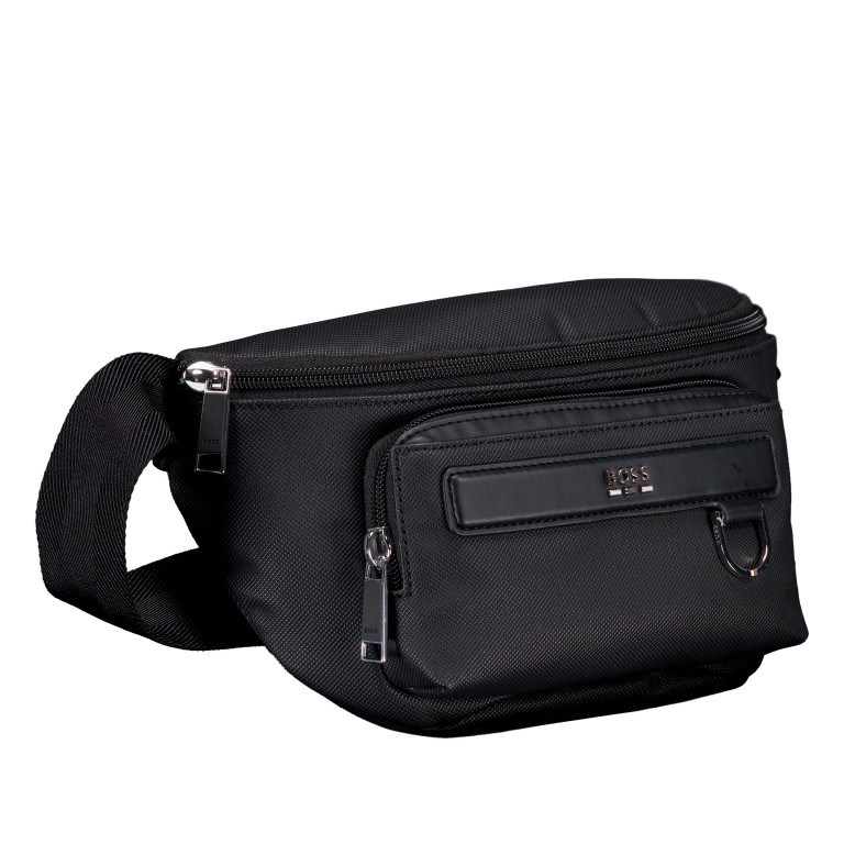 Gürteltasche Jinko Evo_Bumbag Black, Farbe: schwarz, Marke: BOSS, EAN: 4063546793672, Abmessungen in cm: 27x15.5x10, Bild 2 von 6