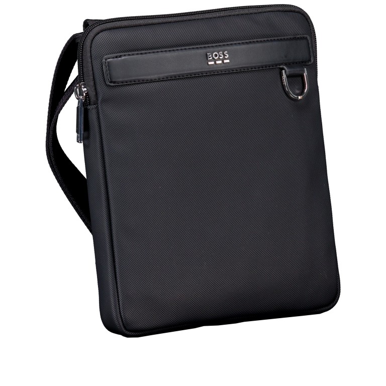 Umhängetasche Jinko Envelope Black, Farbe: schwarz, Marke: BOSS, EAN: 4063546793801, Abmessungen in cm: 22x25.5x2.5, Bild 2 von 6