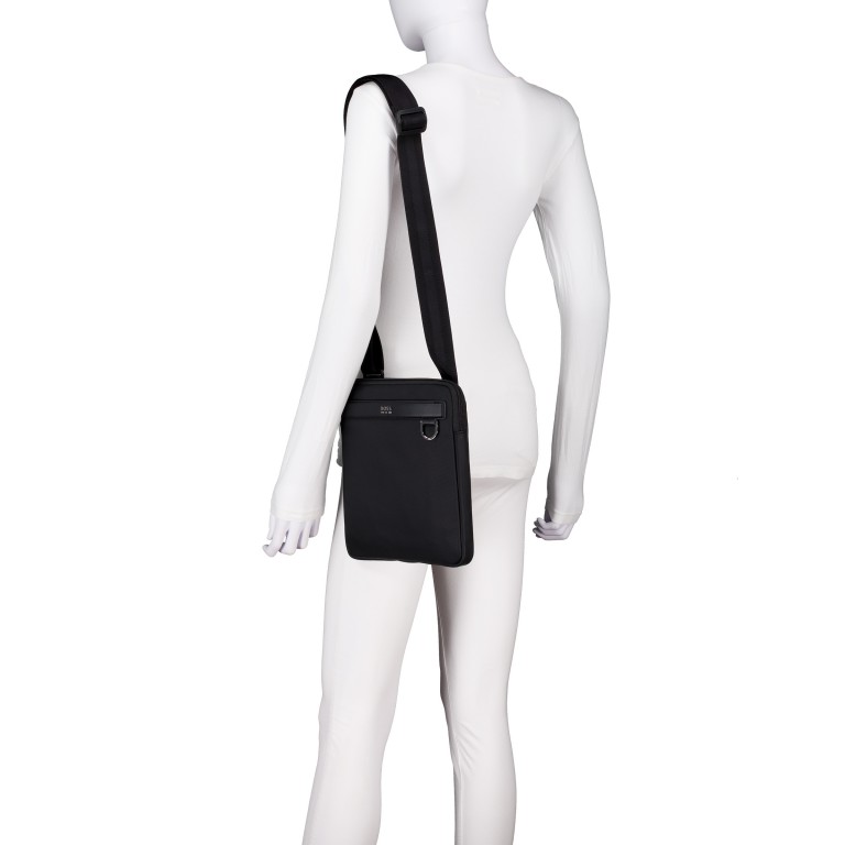 Umhängetasche Jinko Envelope Black, Farbe: schwarz, Marke: BOSS, EAN: 4063546793801, Abmessungen in cm: 22x25.5x2.5, Bild 4 von 6