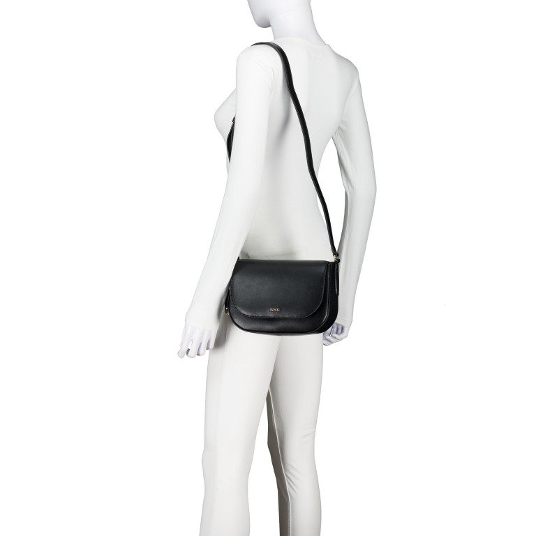 Umhängetasche Numah Saddlebag Black, Farbe: schwarz, Marke: BOSS, EAN: 4063546747828, Abmessungen in cm: 23x16x8, Bild 4 von 6