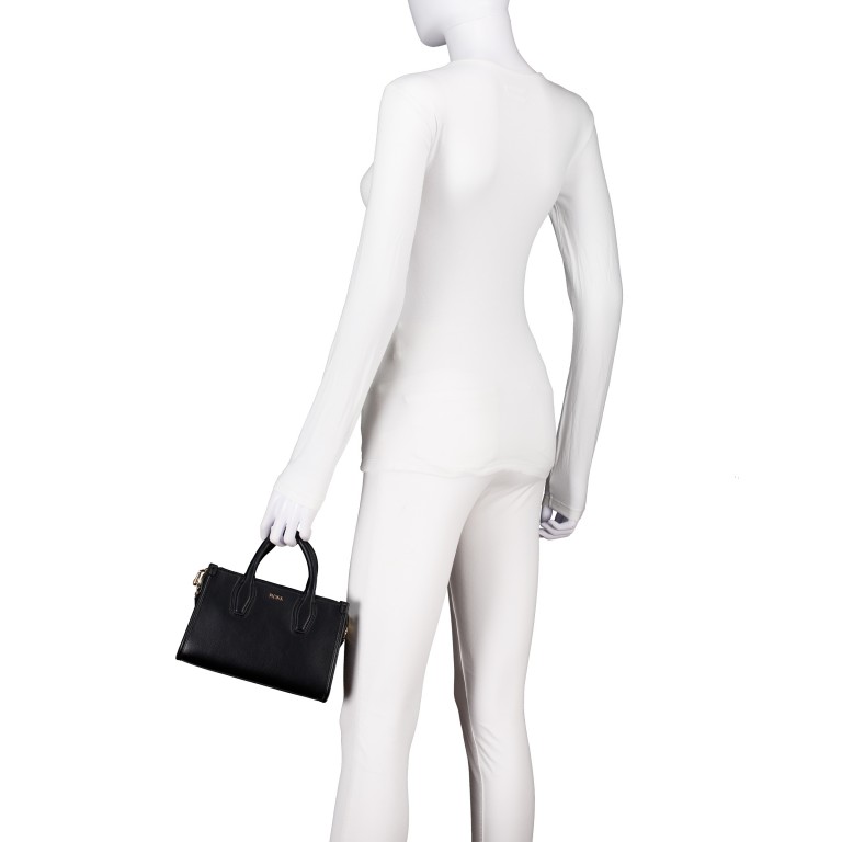Handtasche Sandy Tote Bag Small Black, Farbe: schwarz, Marke: BOSS, EAN: 4063546747897, Abmessungen in cm: 22x15x8, Bild 4 von 7