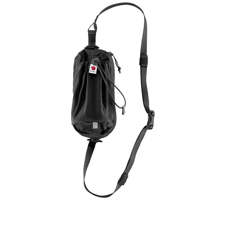 Flaschentasche Abisko Bottle Pocket Black, Farbe: schwarz, Marke: Fjällräven, EAN: 7323451088339, Abmessungen in cm: 9.5x21x3, Bild 1 von 2