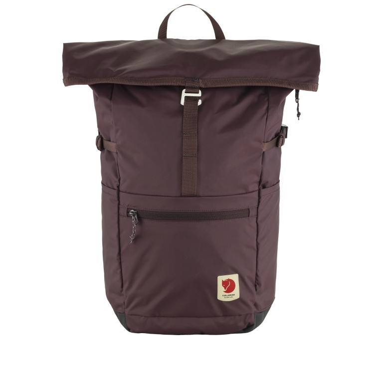 Rucksack High Coast Foldsack Volumen 24 Liter Blackberry, Farbe: rot/weinrot, Marke: Fjällräven, EAN: 7323451088834, Abmessungen in cm: 26x45x20, Bild 1 von 11