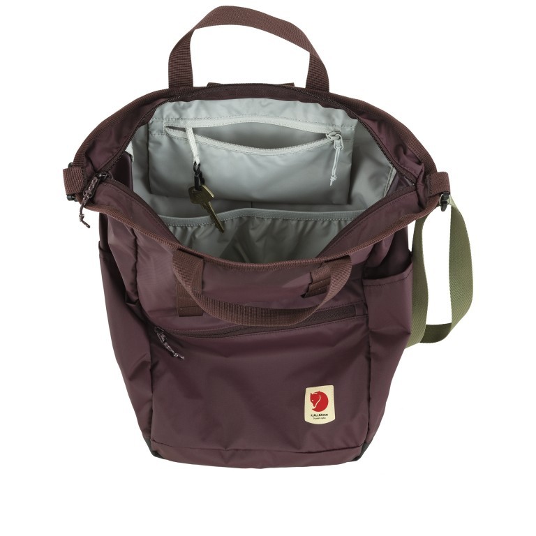 Tasche High Coast mit Laptopfach 15 Zoll Blackberry, Farbe: rot/weinrot, Marke: Fjällräven, EAN: 7323451088858, Abmessungen in cm: 31x40x14, Bild 8 von 8