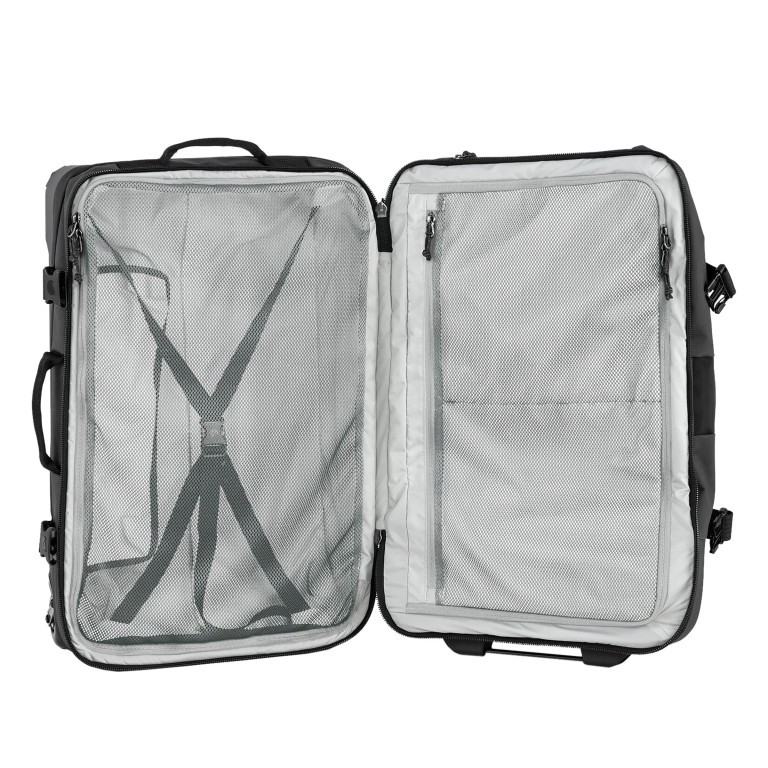 Reisetasche Färden Roller 75 Coal Black, Farbe: anthrazit, Marke: Fjällräven, EAN: 7323451061752, Abmessungen in cm: 40x64x28, Bild 4 von 7