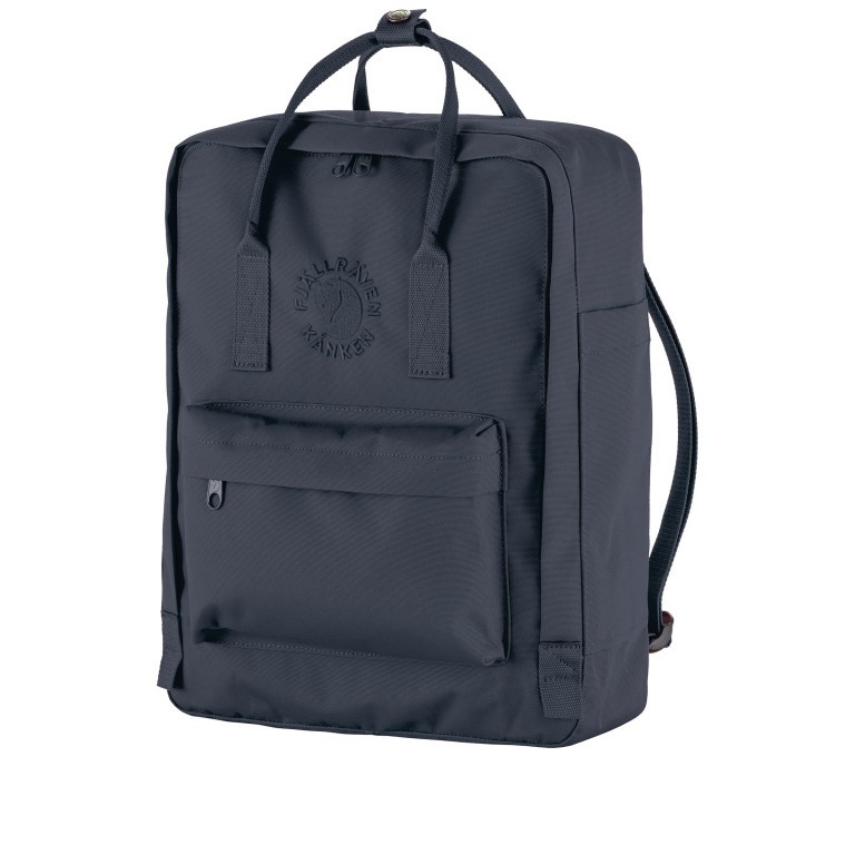 Rucksack Kånken Re-Kånken Navy, Farbe: blau/petrol, Marke: Fjällräven, EAN: 7323450939915, Abmessungen in cm: 27x38x13, Bild 2 von 5