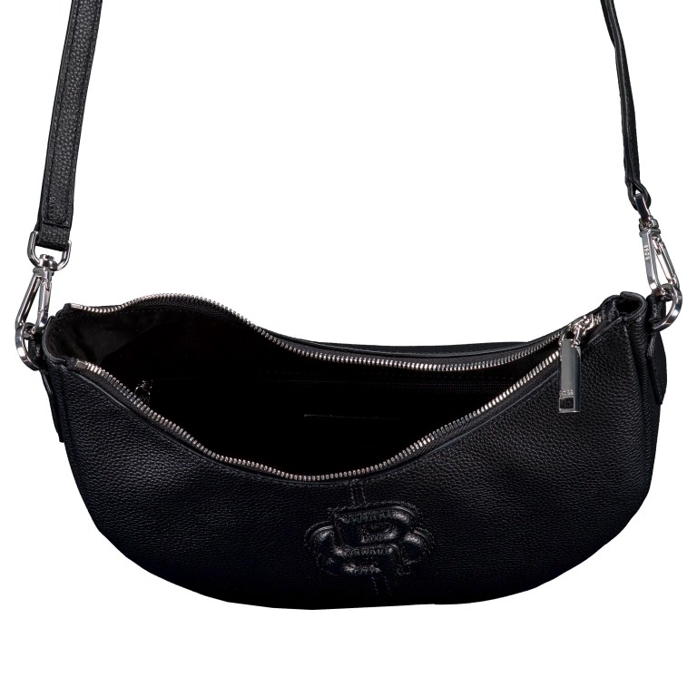Beuteltasche Anett Halfmoon Black, Farbe: schwarz, Marke: BOSS, EAN: 4063546747934, Abmessungen in cm: 30x20x9, Bild 6 von 6