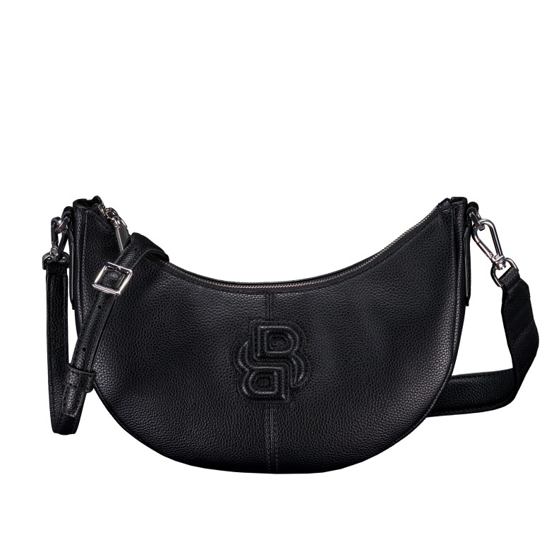 Beuteltasche Anett Halfmoon Black, Farbe: schwarz, Marke: BOSS, EAN: 4063546747934, Abmessungen in cm: 30x20x9, Bild 1 von 6